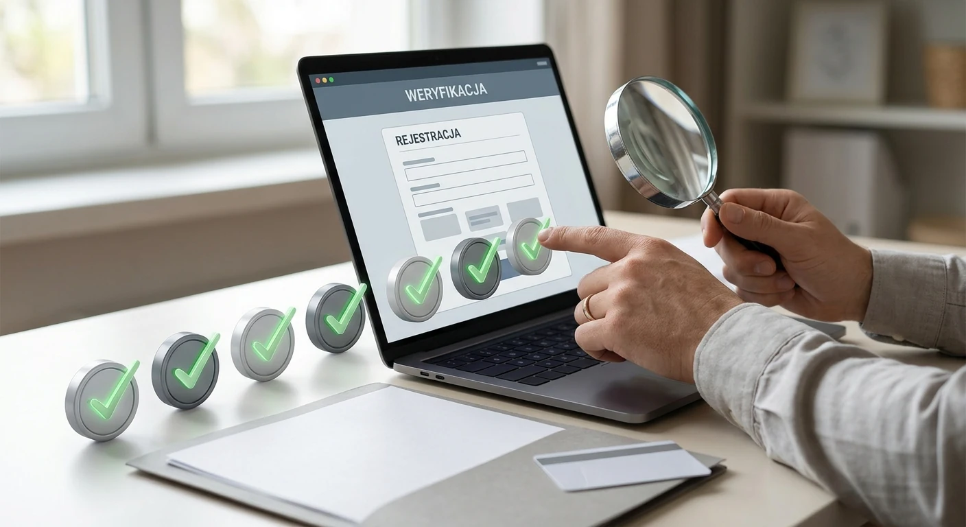 Ilustracja checklisty do oceny kasyna online przed rejestracją